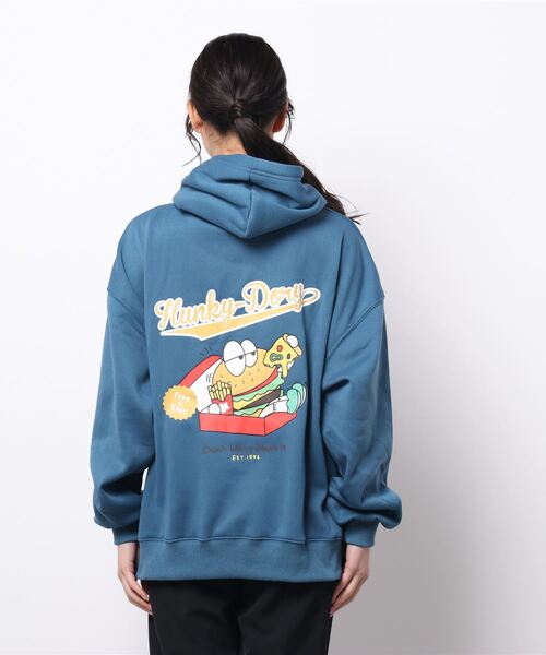 nemne store（ネンネストア）の「【 krap_jpn コラボ 】バックプリント裏起毛パーカー（パーカー・レディース・ブラック/オートミール/ブルー系その他・フリー）」の18枚目の写真