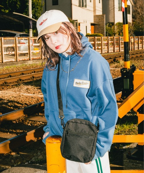 nemne store（ネンネストア）の「【 krap_jpn コラボ 】バックプリント裏起毛パーカー（パーカー・レディース・ブラック/オートミール/ブルー系その他・フリー）」の11枚目の写真