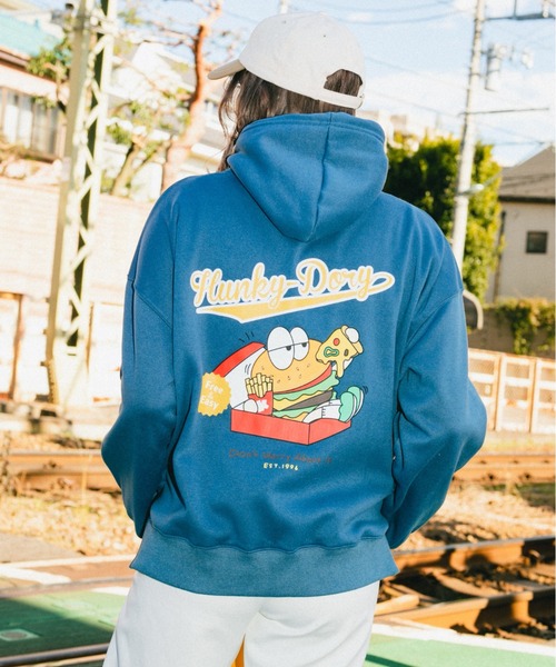 nemne store（ネンネストア）の「【 krap_jpn コラボ 】バックプリント裏起毛パーカー（パーカー・レディース・ブラック/オートミール/ブルー系その他・フリー）」の9枚目の写真