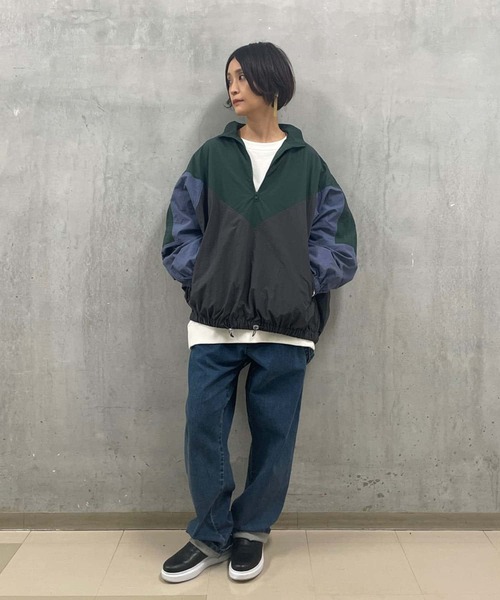 BEARDSLEY（ビアズリー）の「《FRIPIER・ユニセックス》パッチワークスキッパーブルゾン（ブルゾン・レディース・グレー・FREE）」の7枚目の写真