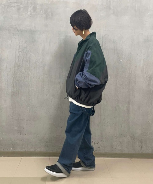 BEARDSLEY（ビアズリー）の「《FRIPIER・ユニセックス》パッチワークスキッパーブルゾン（ブルゾン・レディース・グレー・FREE）」の13枚目の写真