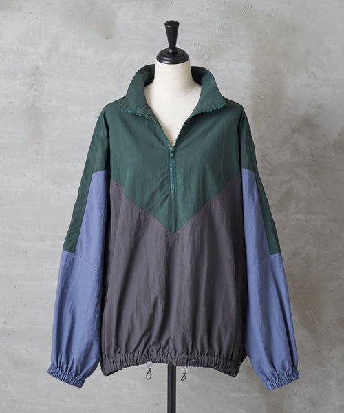 BEARDSLEY（ビアズリー）の「《FRIPIER・ユニセックス》パッチワークスキッパーブルゾン（ブルゾン・レディース・グレー・FREE）」の6枚目の写真