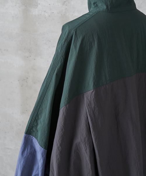 BEARDSLEY（ビアズリー）の「《FRIPIER・ユニセックス》パッチワークスキッパーブルゾン（ブルゾン・レディース・グレー・FREE）」の3枚目の写真