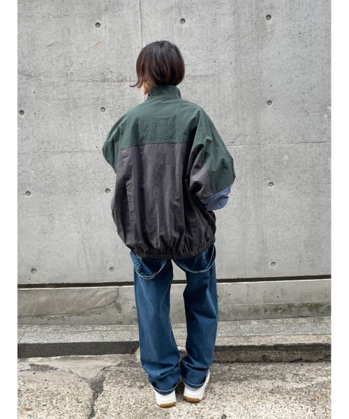 BEARDSLEY（ビアズリー）の「《FRIPIER・ユニセックス》パッチワークスキッパーブルゾン（ブルゾン・レディース・グレー・FREE）」の19枚目の写真