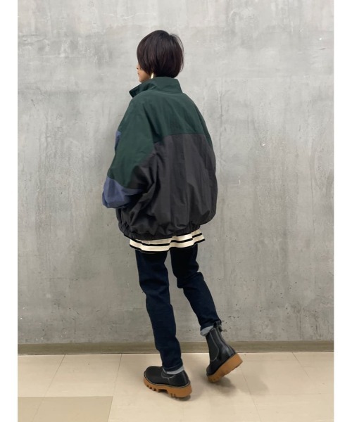 BEARDSLEY（ビアズリー）の「《FRIPIER・ユニセックス》パッチワークスキッパーブルゾン（ブルゾン・レディース・グレー・FREE）」の21枚目の写真