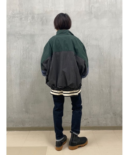 BEARDSLEY（ビアズリー）の「《FRIPIER・ユニセックス》パッチワークスキッパーブルゾン（ブルゾン・レディース・グレー・FREE）」の22枚目の写真