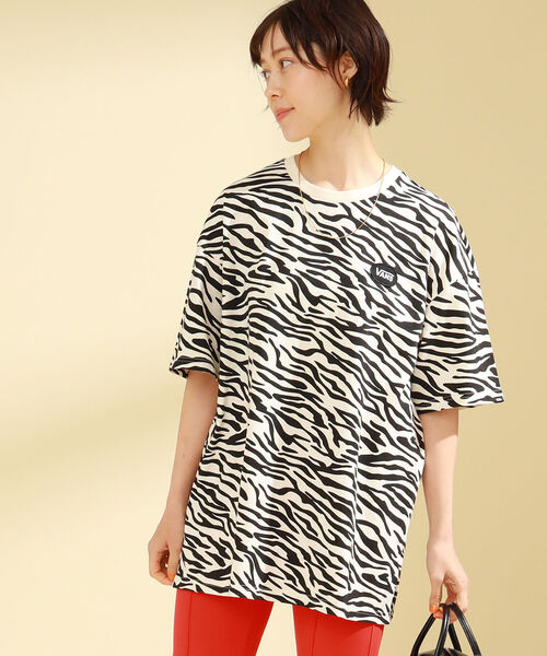 Ray BEAMS（レイビームス）の「【WEB限定】VANS / ANIMAL TEE（Tシャツ/カットソー・レディース・ゼブラ・X-SMALL）」の2枚目の写真