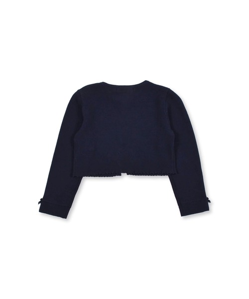 BeBe(ベベ)の「BeBe/フォーマル袖タックリボンコットンニットボレロジャケット(110~130cm)(スーツジャケット・キッズ・オフホワイト/ネイビー・130/120/110)」の18枚目の写真