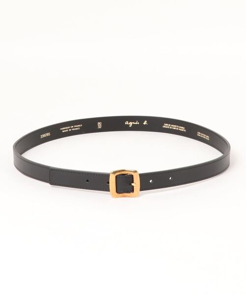 agnes b.(アニエスベー)の「CU01 CEINTURE レザーベルト(ベルト・レディース・ブラック・80/85)」の3枚目の写真