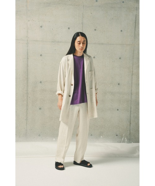 sawa takai（サワ タカイ）の「TAB COAT（ステンカラーコート・レディース・ベージュ系その他・S）」の7枚目の写真