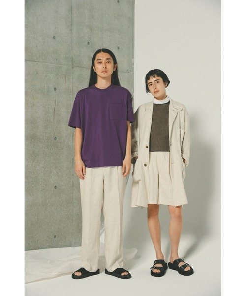 sawa takai（サワ タカイ）の「TAB COAT（ステンカラーコート・レディース・ベージュ系その他・S）」の8枚目の写真