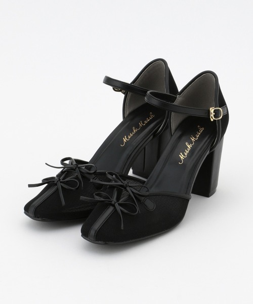 セール ダブルリボンシアーパンプス 美人百花4月号掲載 パンプス Misch Masch ミッシュマッシュ のファッション通販 Zozotown