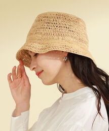 Ray BEAMS | Ray BEAMS / ラフィア バケットハット(ハット)