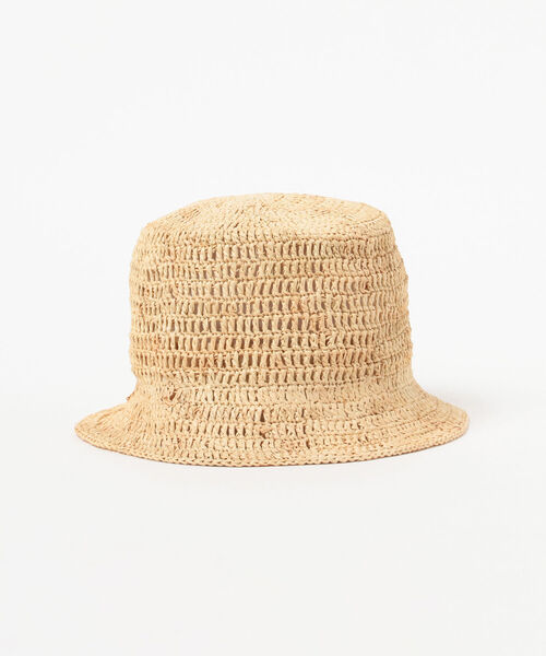 Ray BEAMS（レイビームス）の「Ray BEAMS / ラフィア バケットハット（ハット・レディース・ブラック/ナチュラル・ONE SIZE）」の11枚目の写真