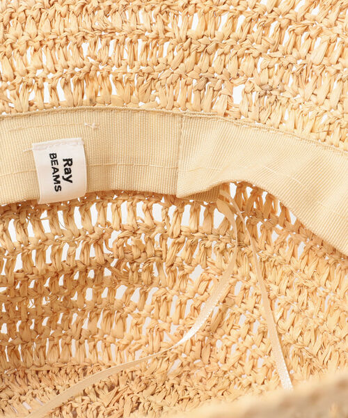 Ray BEAMS（レイビームス）の「Ray BEAMS / ラフィア バケットハット（ハット・レディース・ブラック/ナチュラル・ONE SIZE）」の14枚目の写真