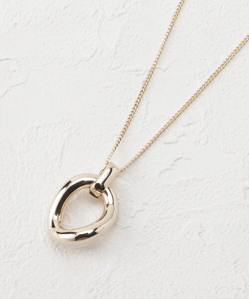 OPAQUE.CLIP（オペークドットクリップ）の「◆ボリュームオーバルネックレス（ネックレス・レディース・シルバー/ゴールド・00）」の3枚目の写真