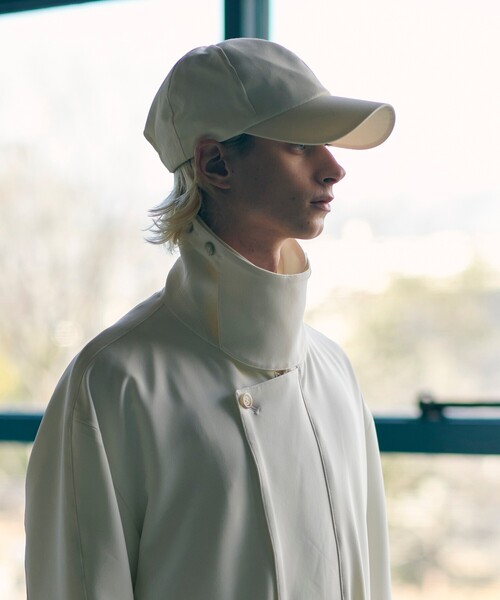 tk.TAKEO KIKUCHI（ティーケータケオキクチ）の「◆コットンナイロンキャップ（キャップ・メンズ・ブラック/オフホワイト・00）」の2枚目の写真