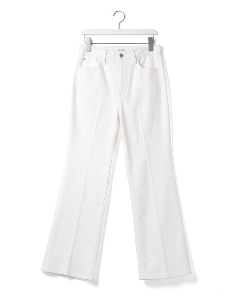 Healthy denim(ヘルシーデニム)の「【Healthy DENIM】別注Lotus Flare(デニムパンツ・レディース・オフホワイト・1/2/3)」の4枚目の写真