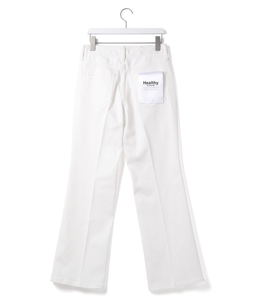 Healthy denim(ヘルシーデニム)の「【Healthy DENIM】別注Lotus Flare(デニムパンツ・レディース・オフホワイト・1/2/3)」の5枚目の写真