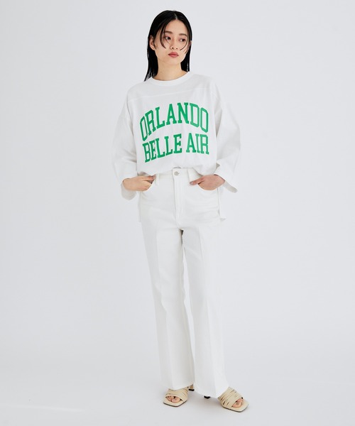 Healthy denim(ヘルシーデニム)の「【Healthy DENIM】別注Lotus Flare(デニムパンツ・レディース・オフホワイト・1/2/3)」の16枚目の写真