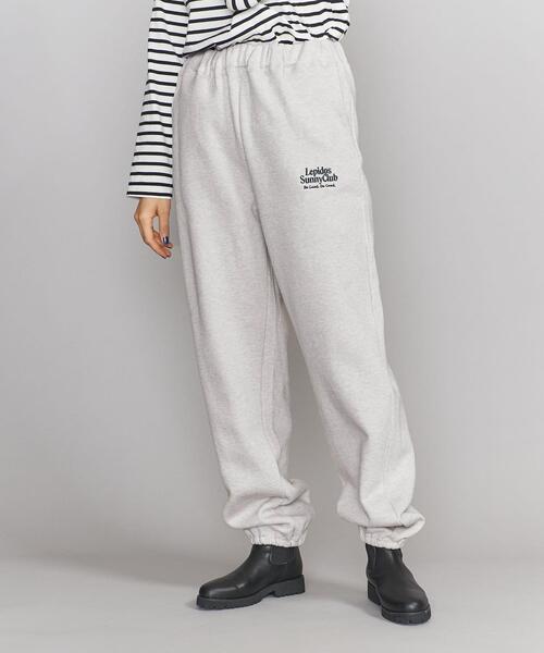 Lepidos（レピドス）の「＜Lepidos Sunny Club＞ロゴ刺繍 裏毛 スウェット パンツ -ウォッシャブル-（その他パンツ・レディース・ライトグレー・S/M/L/XL）」の2枚目の写真