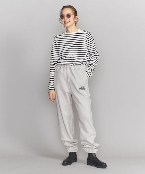 Lepidos（レピドス）の「＜Lepidos Sunny Club＞ロゴ刺繍 裏毛 スウェット パンツ -ウォッシャブル-（その他パンツ・レディース・ライトグレー・S/M/L/XL）」の7枚目の写真