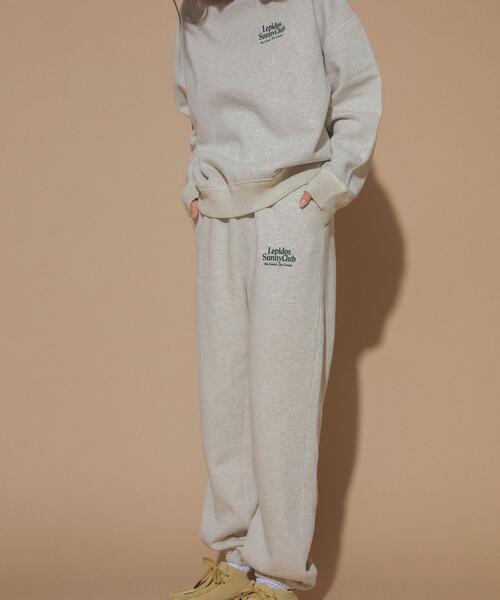 Lepidos（レピドス）の「＜Lepidos Sunny Club＞ロゴ刺繍 裏毛 スウェット パンツ -ウォッシャブル-（その他パンツ・レディース・ライトグレー・S/M/L/XL）」の18枚目の写真