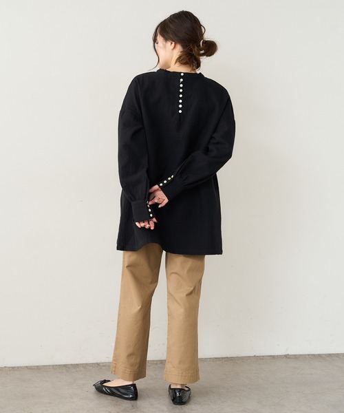 PUAL CE CIN（ピュアルセシン）の「【JAPAN】カツラギストレッチストレートパンツ（その他パンツ・レディース・ホワイト/ベージュ/ネイビー/ナチュラル・FREE）」の20枚目の写真