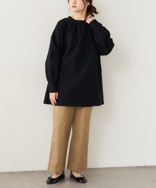 PUAL CE CIN（ピュアルセシン）の「【JAPAN】カツラギストレッチストレートパンツ（その他パンツ・レディース・ホワイト/ベージュ/ネイビー/ナチュラル・FREE）」の19枚目の写真