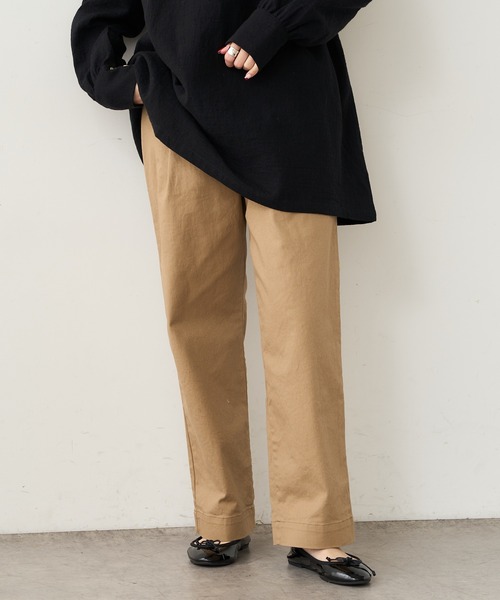 PUAL CE CIN（ピュアルセシン）の「【JAPAN】カツラギストレッチストレートパンツ（その他パンツ・レディース・ホワイト/ベージュ/ネイビー/ナチュラル・FREE）」の17枚目の写真