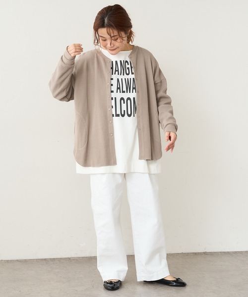 PUAL CE CIN（ピュアルセシン）の「【JAPAN】カツラギストレッチストレートパンツ（その他パンツ・レディース・ホワイト/ベージュ/ネイビー/ナチュラル・FREE）」の15枚目の写真