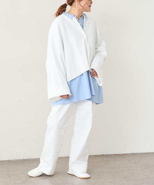 PUAL CE CIN（ピュアルセシン）の「【JAPAN】カツラギストレッチストレートパンツ（その他パンツ・レディース・ホワイト/ベージュ/ネイビー/ナチュラル・FREE）」の14枚目の写真