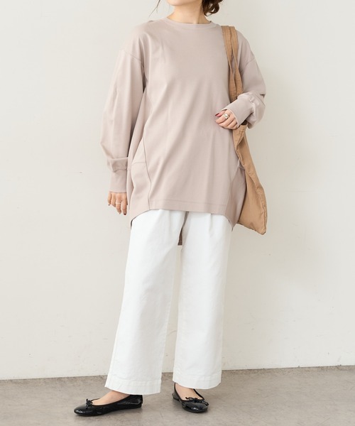 PUAL CE CIN（ピュアルセシン）の「【JAPAN】カツラギストレッチストレートパンツ（その他パンツ・レディース・ホワイト/ベージュ/ネイビー/ナチュラル・FREE）」の12枚目の写真