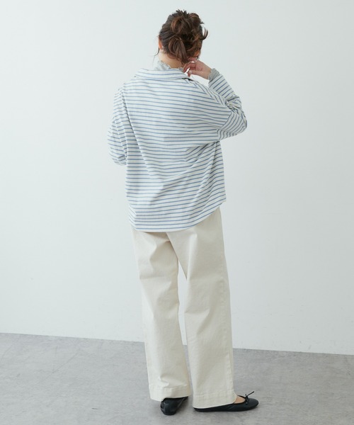 PUAL CE CIN（ピュアルセシン）の「【JAPAN】カツラギストレッチストレートパンツ（その他パンツ・レディース・ホワイト/ベージュ/ネイビー/ナチュラル・FREE）」の8枚目の写真