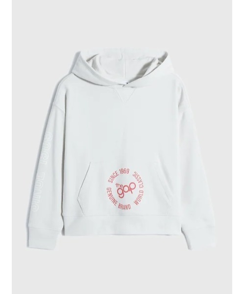 GAP(ギャップ)の「GAPロゴプルオーバー パーカー (キッズ)(パーカー・キッズ・ホワイト/グレー/ブルー・S/M/L/XL/XXL)」の6枚目の写真