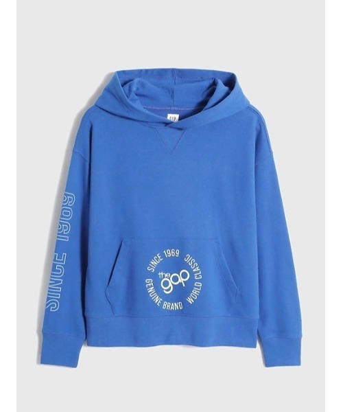 GAP(ギャップ)の「GAPロゴプルオーバー パーカー (キッズ)(パーカー・キッズ・ホワイト/グレー/ブルー・S/M/L/XL/XXL)」の4枚目の写真