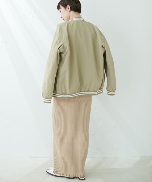 SKOOKUM（スクーカム）の「Skookum/スタジャン/スタジアムジャンパー（ブルゾン・レディース・ベージュ/ホワイト・MEDIUM）」の15枚目の写真