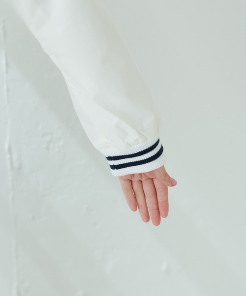 SKOOKUM（スクーカム）の「Skookum/スタジャン/スタジアムジャンパー（ブルゾン・レディース・ベージュ/ホワイト・MEDIUM）」の10枚目の写真