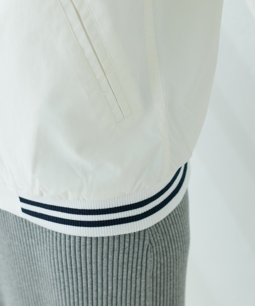 SKOOKUM（スクーカム）の「Skookum/スタジャン/スタジアムジャンパー（ブルゾン・レディース・ベージュ/ホワイト・MEDIUM）」の9枚目の写真