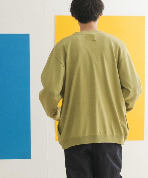 FORK&SPOON（フォークアンドスプーン）の「『ユニセックス』FORK&SPOON　Vネックカーディガン（カーディガン/ボレロ・メンズ・ブルー系その他/グリーン/アイボリー・5/4）」の11枚目の写真