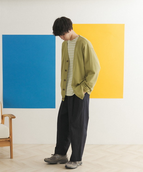 FORK&SPOON（フォークアンドスプーン）の「『ユニセックス』FORK&SPOON　Vネックカーディガン（カーディガン/ボレロ・メンズ・ブルー系その他/グリーン/アイボリー・5/4）」の18枚目の写真