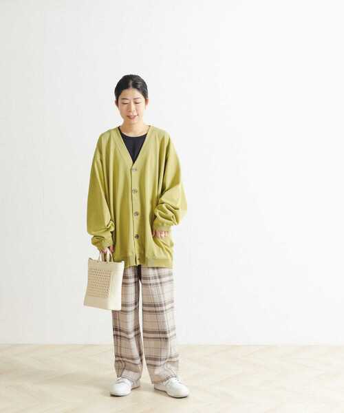 FORK&SPOON（フォークアンドスプーン）の「『ユニセックス』FORK&SPOON　Vネックカーディガン（カーディガン/ボレロ・メンズ・ブルー系その他/グリーン/アイボリー・5/4）」の22枚目の写真