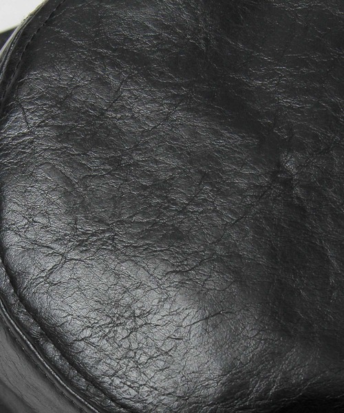 glabella（グラベラ）の「ヴィンテージレザー風 フェイクレザー チューリップハット / 深め（ハット・レディース・ブラック・FREE）」の21枚目の写真