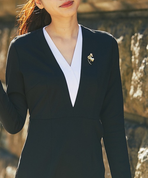 フレア裾ジャージワンピース