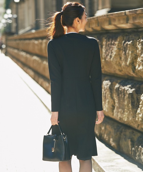 フレア裾ジャージワンピース