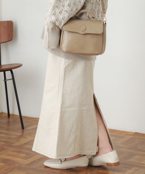 SENSE OF PLACE by URBAN RESEARCH（センスオブプレイスバイアーバンリサーチ）の「デニムマーメイドスカート（デニムスカート・レディース・ブラック/アイボリー/ライトインディゴブルー/ワンウォッシュ・SMALL/MEDIUM）」の17枚目の写真