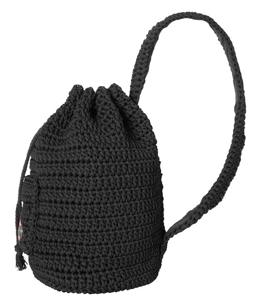 X-girl（エックスガール）の「KNIT BONSAC（ショルダーバッグ・レディース・ホワイト/ブラック・ONE SIZE）」の3枚目の写真