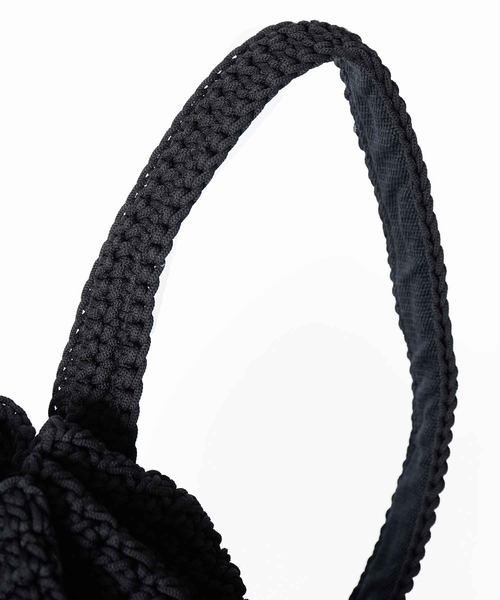 X-girl（エックスガール）の「KNIT BONSAC（ショルダーバッグ・レディース・ホワイト/ブラック・ONE SIZE）」の12枚目の写真