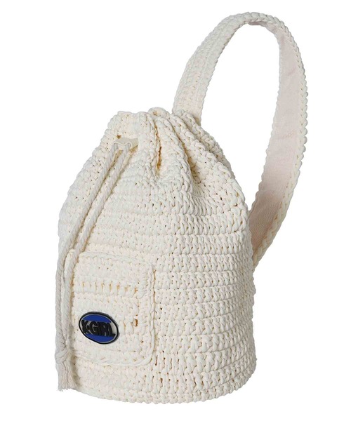 X-girl（エックスガール）の「KNIT BONSAC（ショルダーバッグ・レディース・ホワイト/ブラック・ONE SIZE）」の4枚目の写真