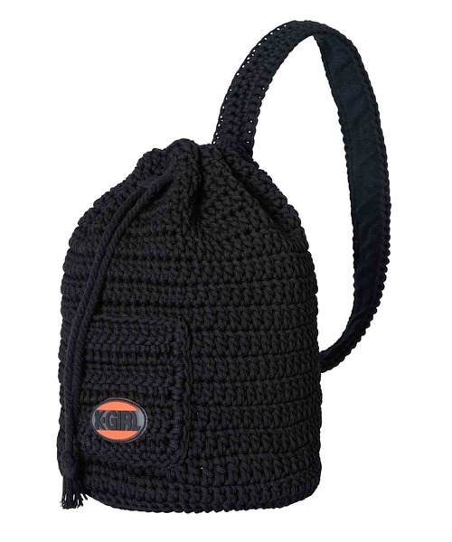 X-girl（エックスガール）の「KNIT BONSAC（ショルダーバッグ・レディース・ホワイト/ブラック・ONE SIZE）」の9枚目の写真